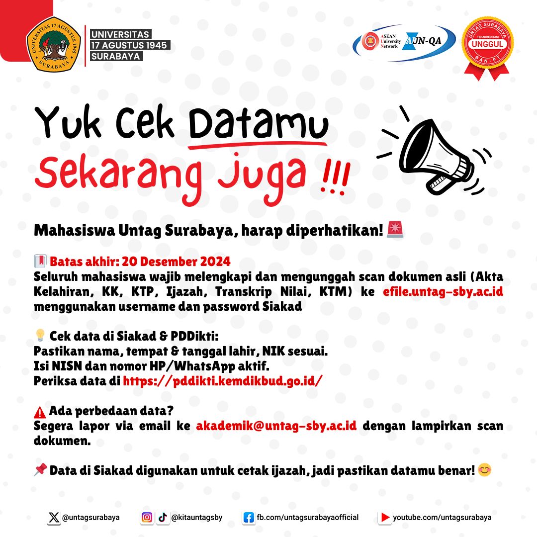 Yuk Cek Datamu Sekarang Juga